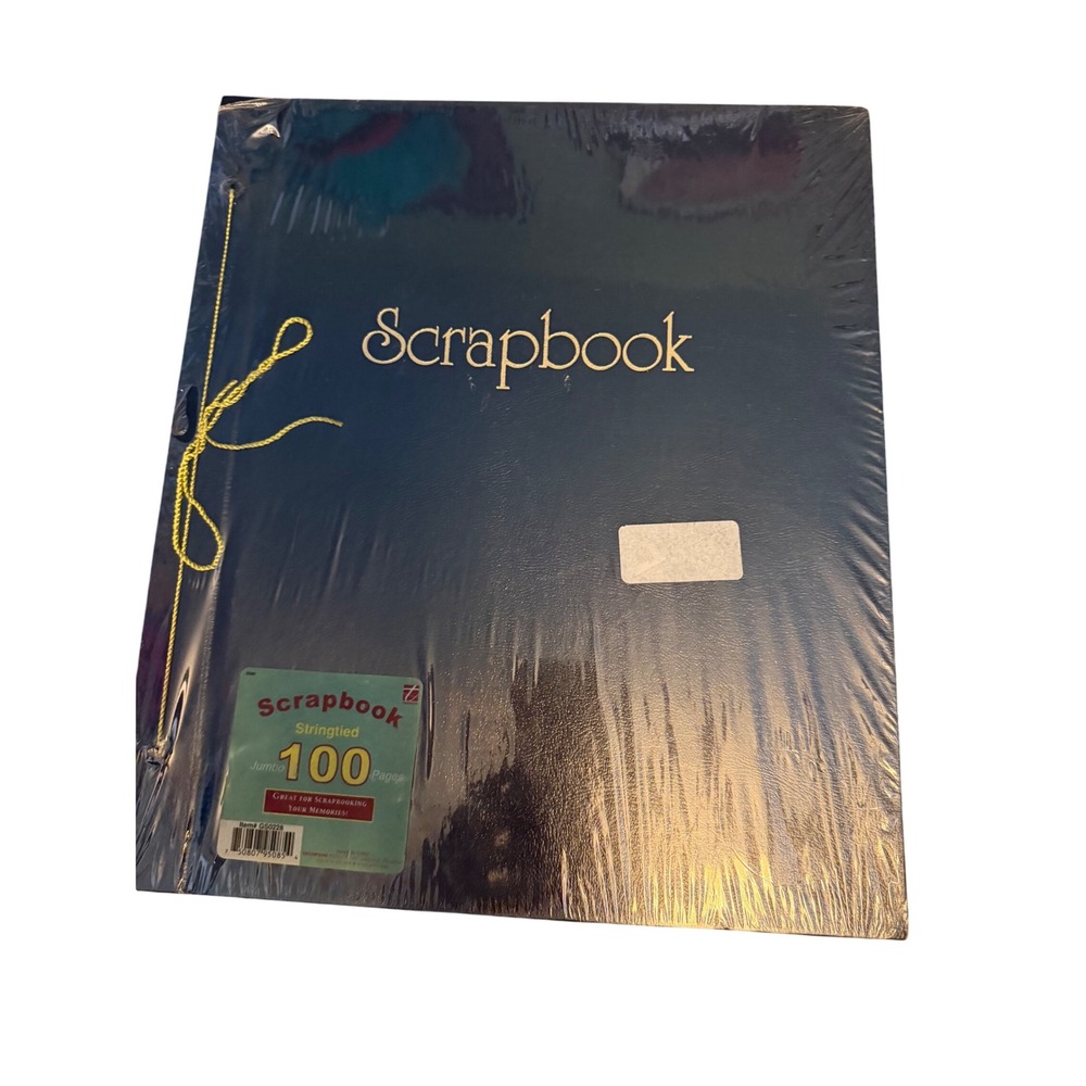 Thompson Jumbo Stringtied Scrapbook Album Navy Blue 100 Pages GS0228 New Sealed